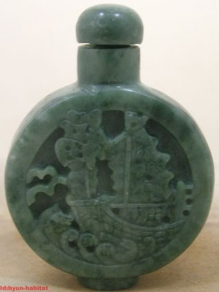 Special Green Jade Chinese Antique Hand Jade 