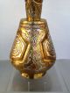 Pair 2 Islamic Persian Vases Silver Brass Copper Cairoware Mamluk Arabic Script Middle East photo 3