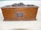 19thc Oak Tea Caddie Box With Carved Bust Of Nelson Boxes photo 1