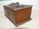 19thc Oak Tea Caddie Box With Carved Bust Of Nelson Boxes photo 2