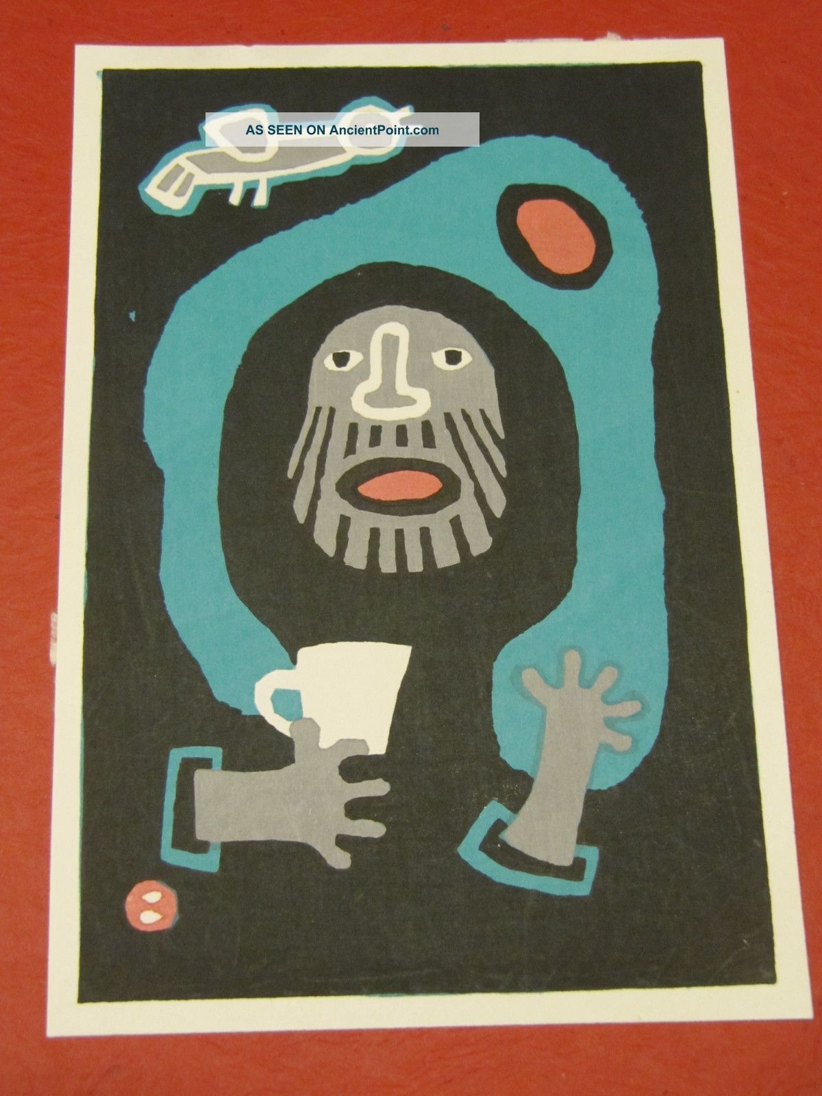Small Print By Umetaro Azechi - Mountain Man,  Bird,  Coffee Mug Prints photo