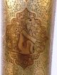 Rare Islamic Persian Qajar Style Brass Vase Figures Arabesques Piece Middle East photo 4