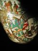 Amazing & Rare Meiji Era 19th C.  Antique Japanese Satsuma Porcelain Vase Chozan Vases photo 6