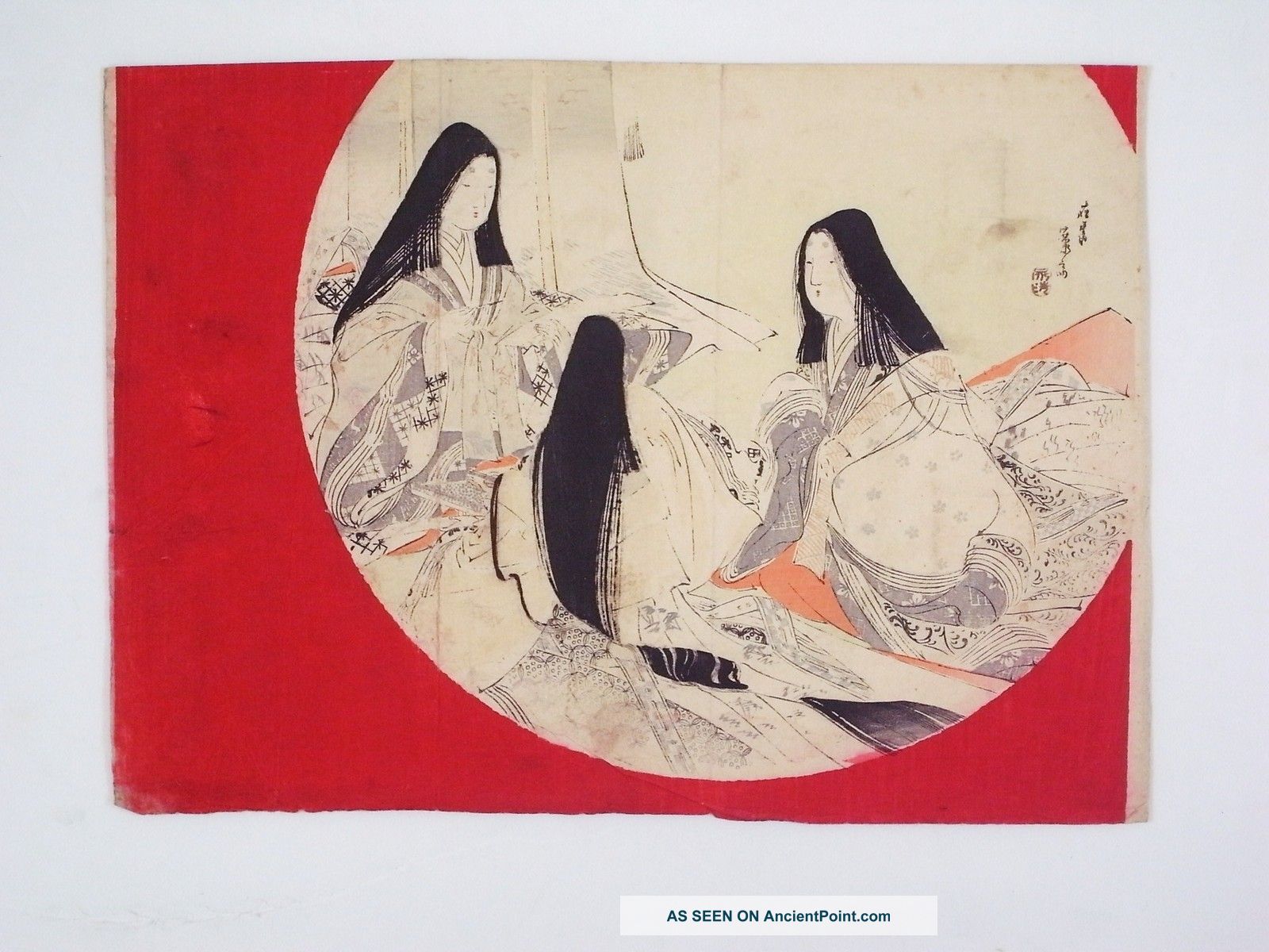 Beauties,  Kimono Japanese Woodblockprint Orig Kuchi - E Eisen Prints photo