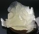 470g Ancient China Hetian Jade Hand - Carved White Jade Big Statue Cabbage 4.  9inch Other photo 1