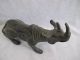 Chinese Bronze Statue Rhinoceros Carven Vivid Mighty Exquisite Ornament Amulets photo 1