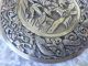 C1900 Large Chinese Export Silver Pendant / Brooch Geisha Girl & Dragons Necklaces & Pendants photo 3