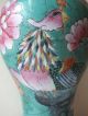 Colourful 19th C Chinese Porcelain Famille Rose Phoenix Vase Vases photo 4