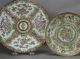 2 Fine 19th Chinese Famille Rose Plates One With Monogram Plates photo 1