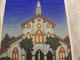 Japanese Woodblock Print,  Church @ Evening,  Signed; Fujjo Prints photo 2