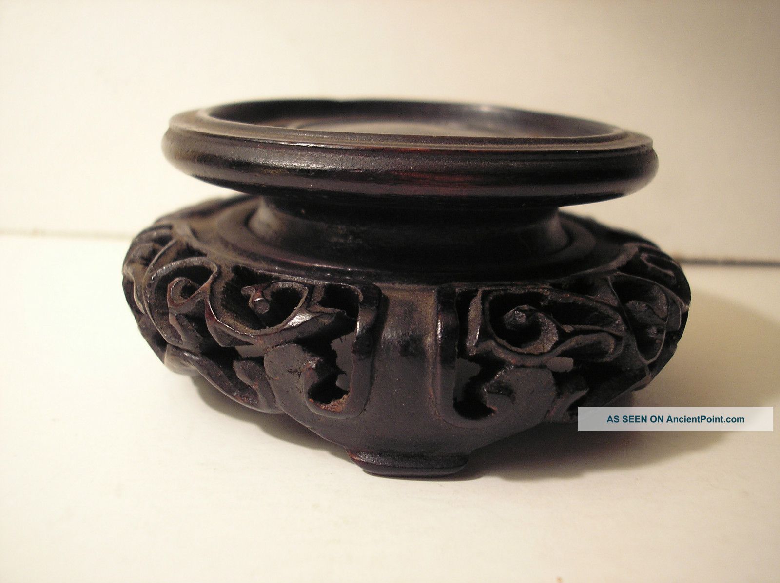 Antique Chinese Carved Wood Stand Other photo