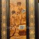Chinese Bamboo & Hard Wood Fan & Table Screen W Ancient Beauty Nr Men, Women & Children photo 7
