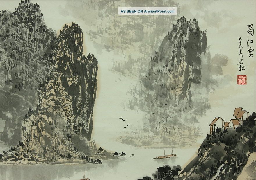 Jiku1a1311 Jy China Scroll Sansui Paintings & Scrolls photo