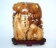 Antique Chinese Faux Ivory Carved Ornament On Stand. Other photo 1