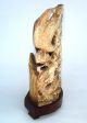 Antique Chinese Faux Ivory Carved Ornament On Stand. Other photo 2