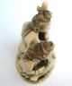 Antique Chinese Faux Ivory Carved Musicians On Stand. Other photo 6