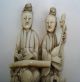 Antique Chinese Faux Ivory Carved Musicians On Stand. Other photo 7