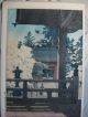 Hasui Woodblock Woodcut Myohonji Temple At Kamakura 1931 Early Edition? Prints photo 7