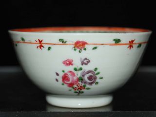 18th - 19th C Antique Chinese Export Famille Rose Porcelain Tea Cup Bowl photo