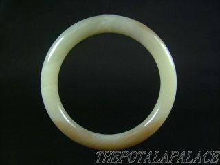 Old Chinese Nephrite Celadon Jade Bracelet Bangle 19thc Top Quality photo