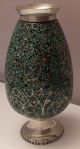 Antique Silver Fine Wire Cloisonne Vase 6.  258 Troy Oz Middle East photo 3