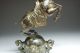 Chinese Bronze Horses Standing On The Ball &with Qing Mark Nr Horses photo 3