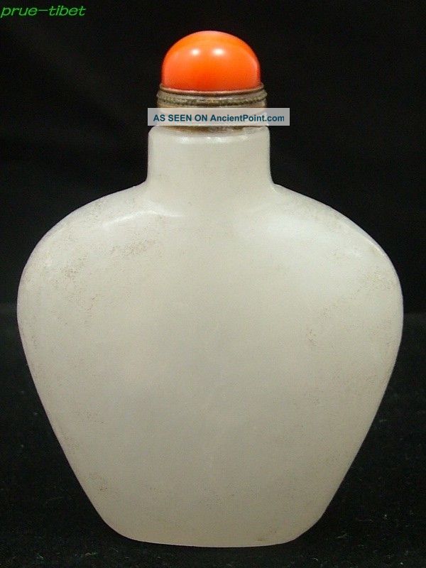 White - Jade Snuff Bottle Rare Chinese Antique P - 0010 Snuff Bottles photo