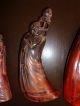 Chinese Ox Horn Carvings Of Immortals - Set Of 4 - Early 20th Century Other photo 5