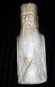 Ancient Chines Or Japanese Statue Of A Priest Faux Ivory Walrus Ivory Men, Women & Children photo 2
