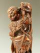 Chinese Carved Wood Figure Of An Immortal Li Tieh Kuai 19thc Woodenware photo 1