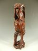 Chinese Carved Wood Figure Of An Immortal Li Tieh Kuai 19thc Woodenware photo 3