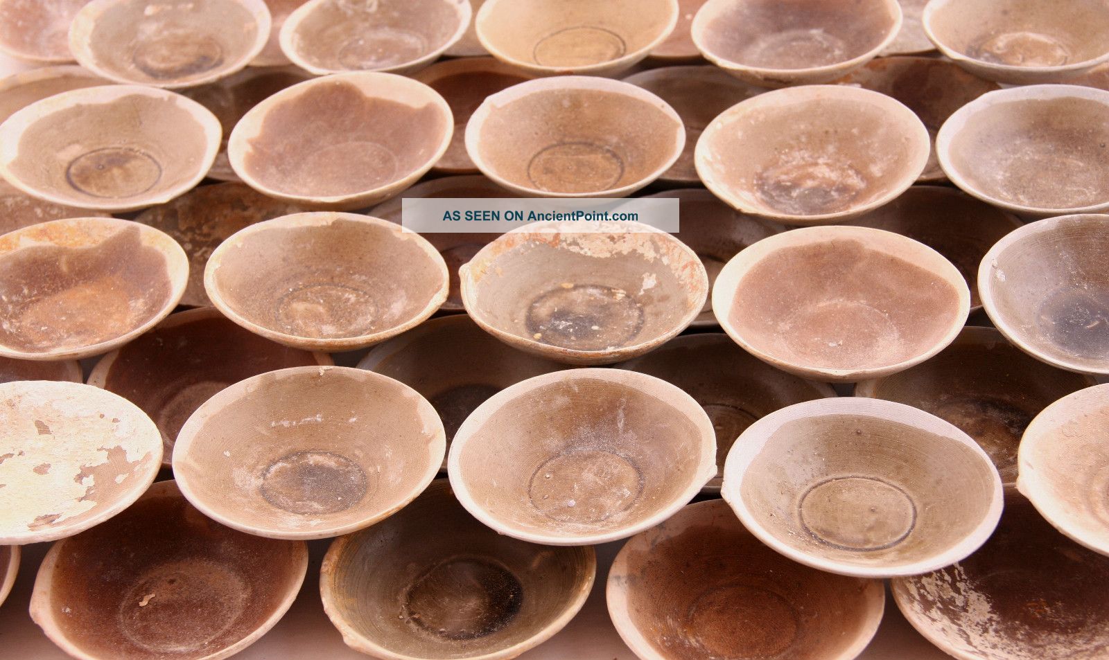 50 Chinese Antique Porcelain Saucers From A Shipwreck Plates photo