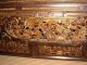 Antique 19c Asian Chinese Hand Carved Wood Panel Temple Opium Bed Other photo 3