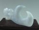 Chinese Hetian Jade Carved Dragon Writing Brush Holder Other photo 2
