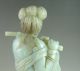 650g Chinese Hetian Jade Carved Lady Carving Other photo 10