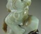 650g Chinese Hetian Jade Carved Lady Carving Other photo 3