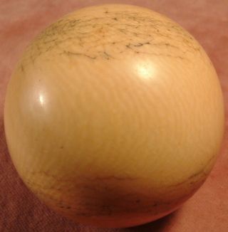 Antique Cow Bone Billiard Ball Large Size 61mm 2 3/8 