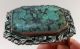 Large Antique Chinese Turquoise Brooch Clip Carved & Repoussed Marked China Other photo 7