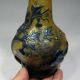 Old Chinese Peking Glass Carved Vase - Children Tree Butterfly And Gourd Vases photo 6