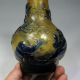 Old Chinese Peking Glass Carved Vase - Children Tree Butterfly And Gourd Vases photo 7