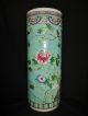 Amazing & Rare 19th C Antique Chinese Porcelain Famille Rose Umbrella Stand Vase Vases photo 1