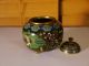 Japanese Cloisonne Covered Jar Urn Box Other photo 4
