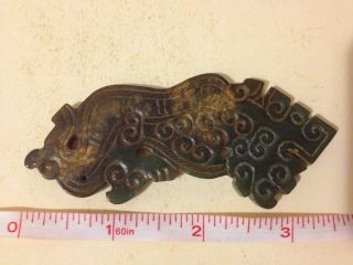 Old Chinese Hand Carved Jade Carving Pendant photo