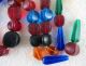 Afghan Old Glass Colorful Bead Necklace Other photo 2