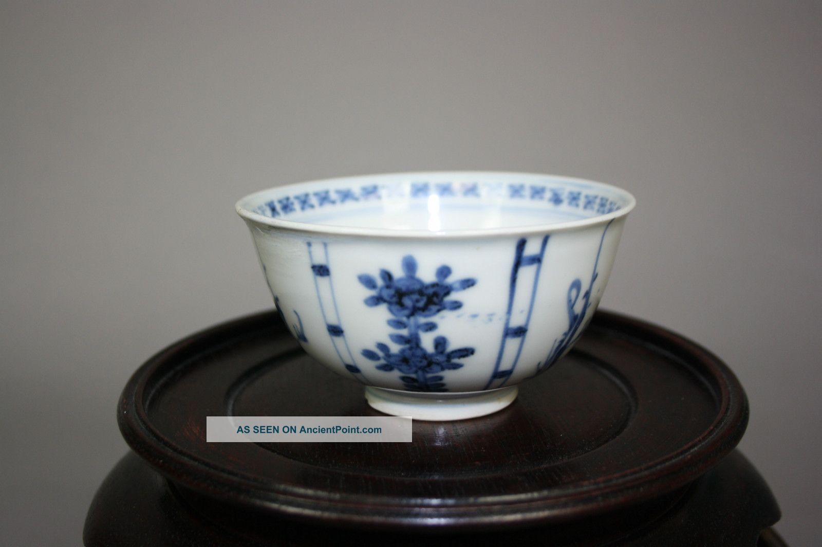 17th – 18th Century Chinese Blue And White Enameled Porcelain Bowl Bowls photo