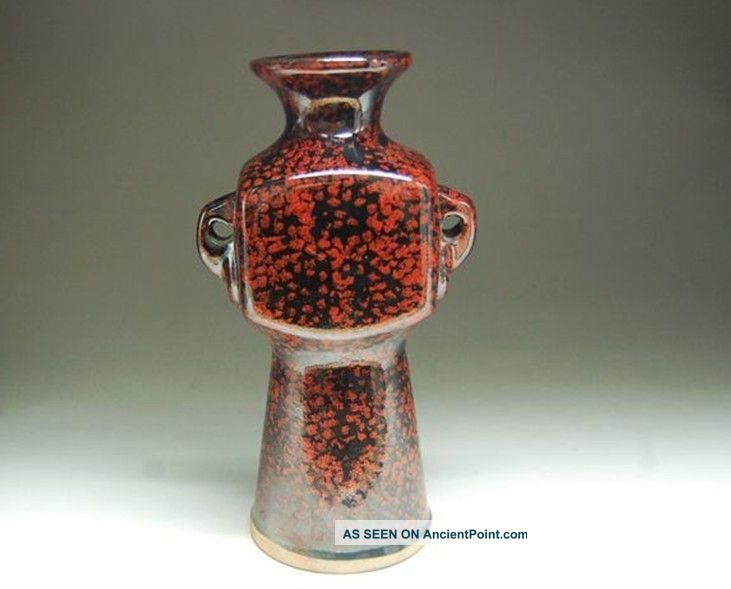 Unusual Chinese Ruzhou Kiln Porcelain Vase Vases photo