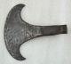 1800s Antique Hand Forged Steel Axe Head Shape India photo 1