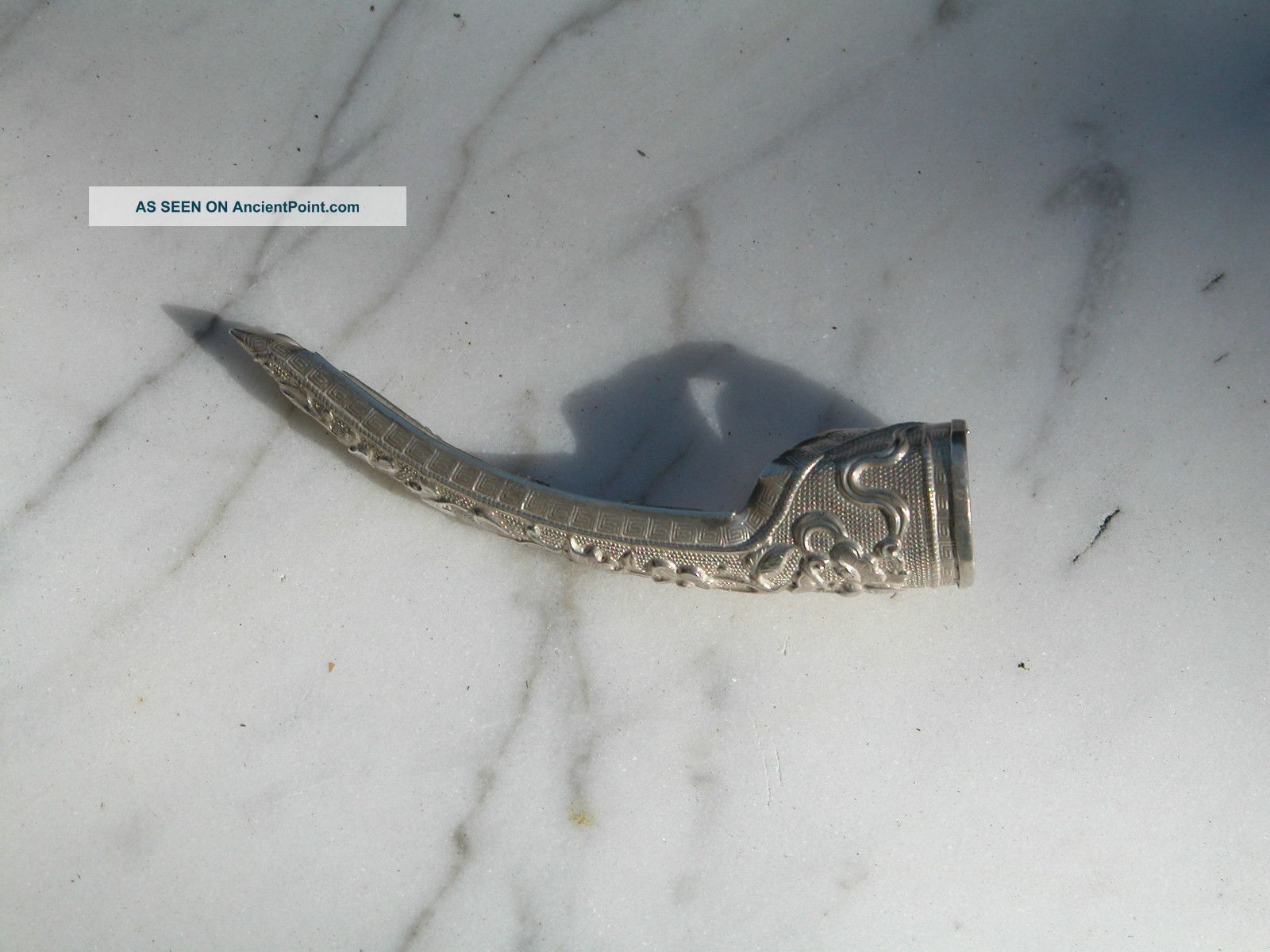 Antique Sterling Silver Chinese Finger Nail Guard Other photo