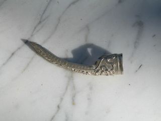Antique Sterling Silver Chinese Finger Nail Guard photo