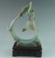 Fine Chinese Hetian Jade Carved Dragon Phoenix Carving Other photo 5